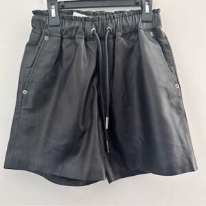 Lita by Ciara Women’s Black Leather Shorts XXS NWT